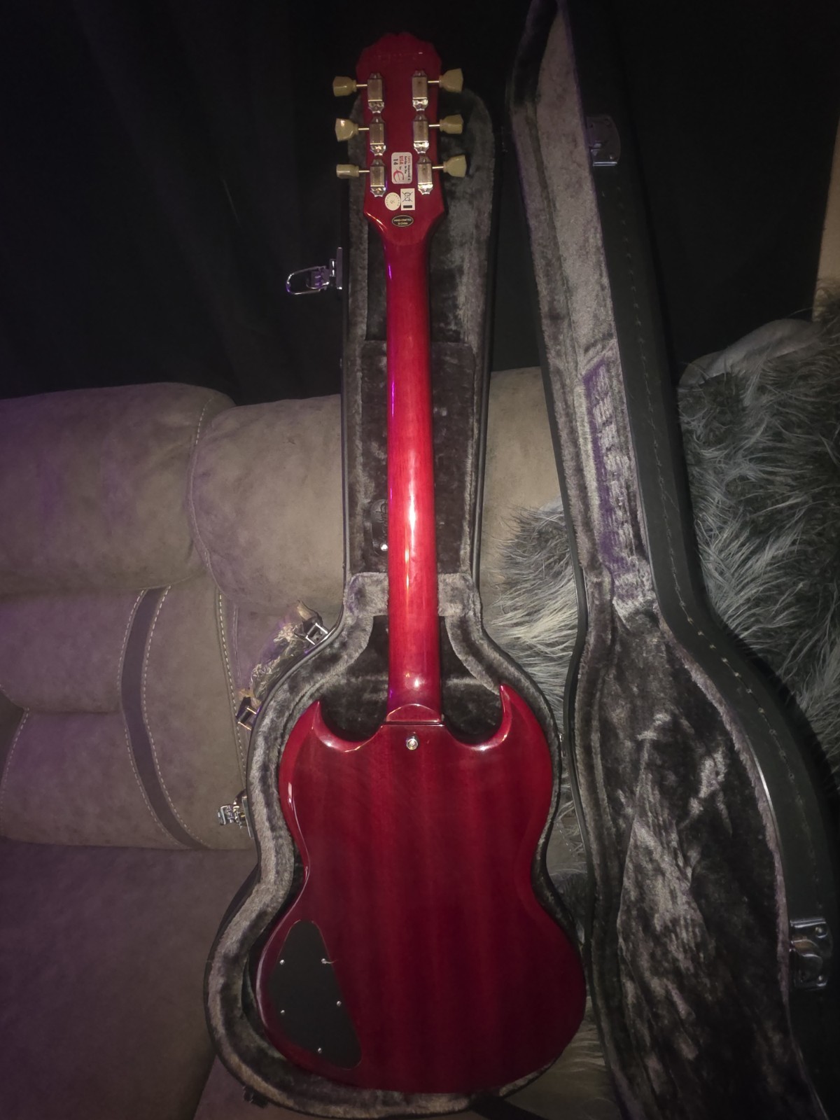 Epiphone SG Pro Red Solid Electric Guitar 6 String with Case