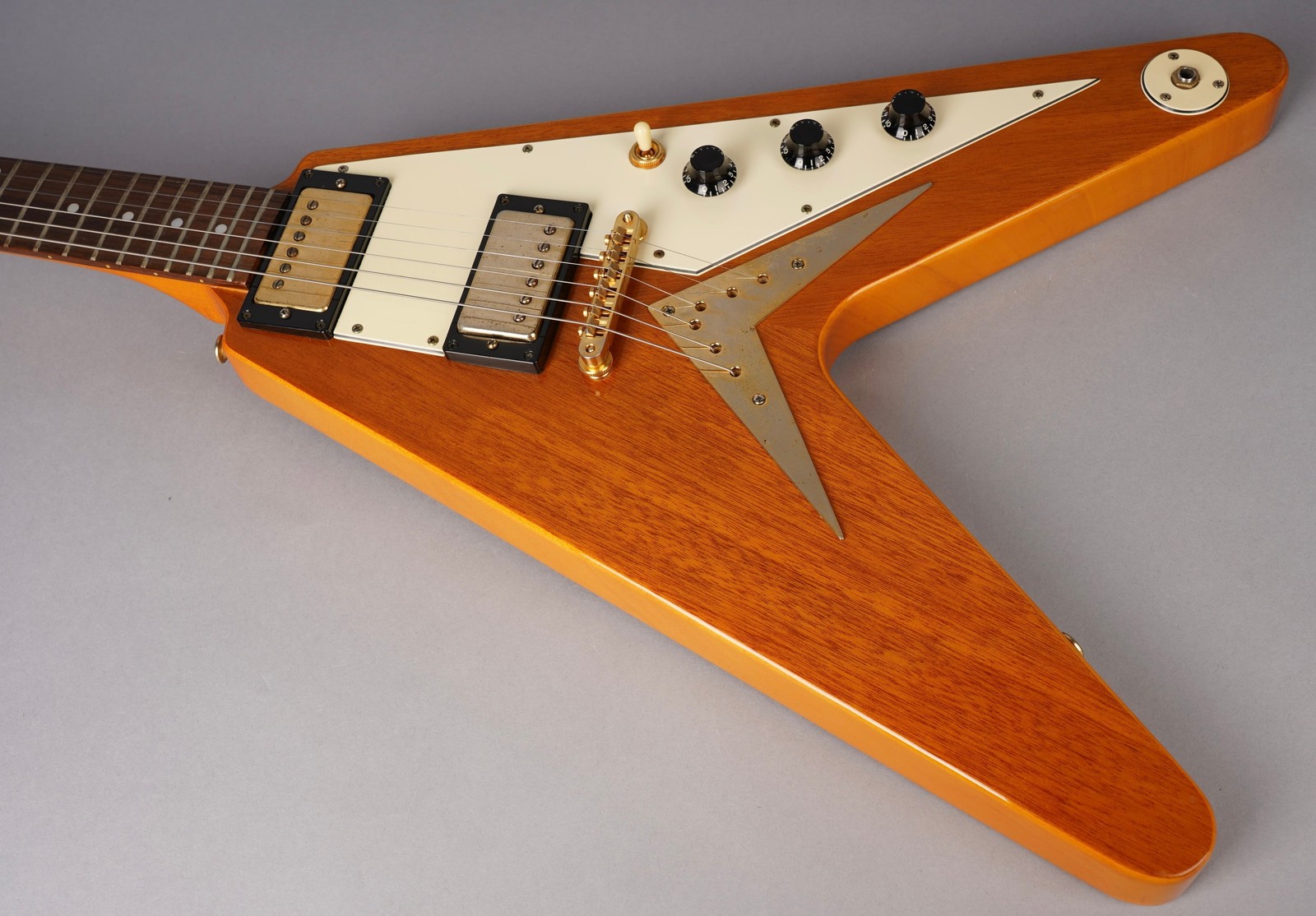 Epiphone ’58 Korina Flying V – 1998 Korea – Natural w/OHSC