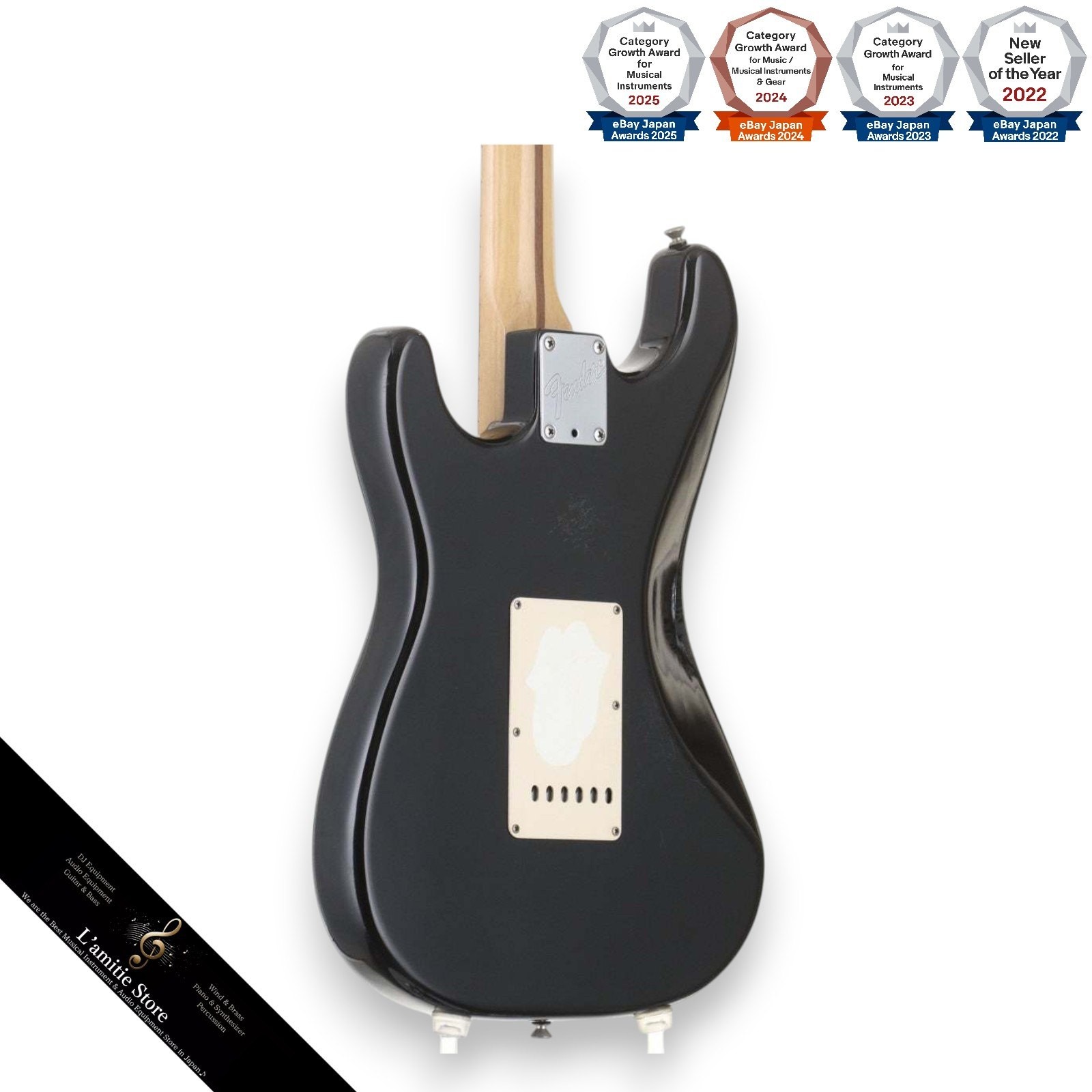 Fender Eric Clapton Stratocaster Guitar Black 3.59kg Lace Sensor 1994