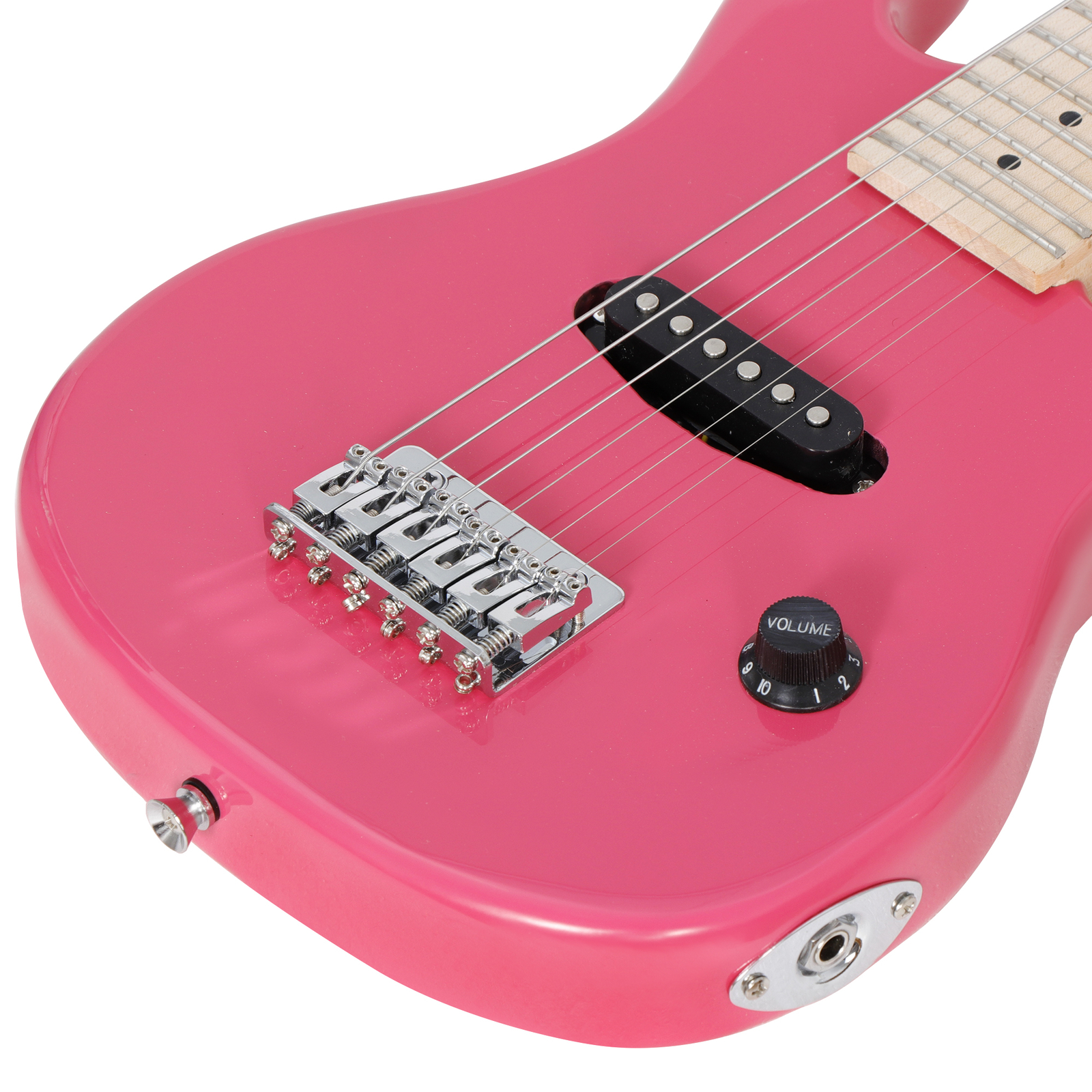 30 Inch Electric Guitar Beginner Starter Kit w/5W Amplifier Gig Bag Strings Pink