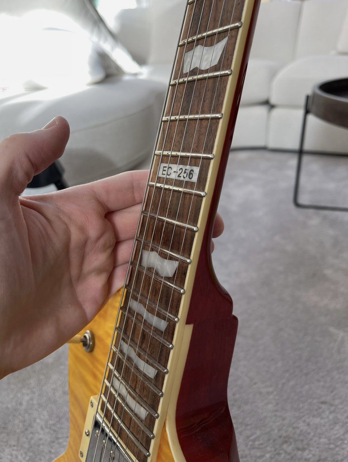 ESP LTD EC-256 FM Les Paul Inspired Guitar Lemondrop With Bag Gibson Cloth Burst