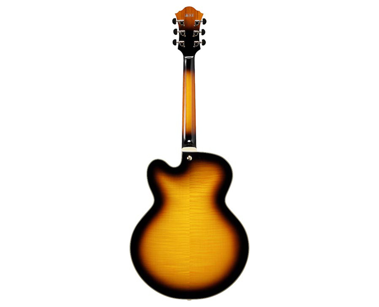 Ibanez AF95FMAYS AF Artcore Expressionist Guitar – Antique Yellow Sunburst