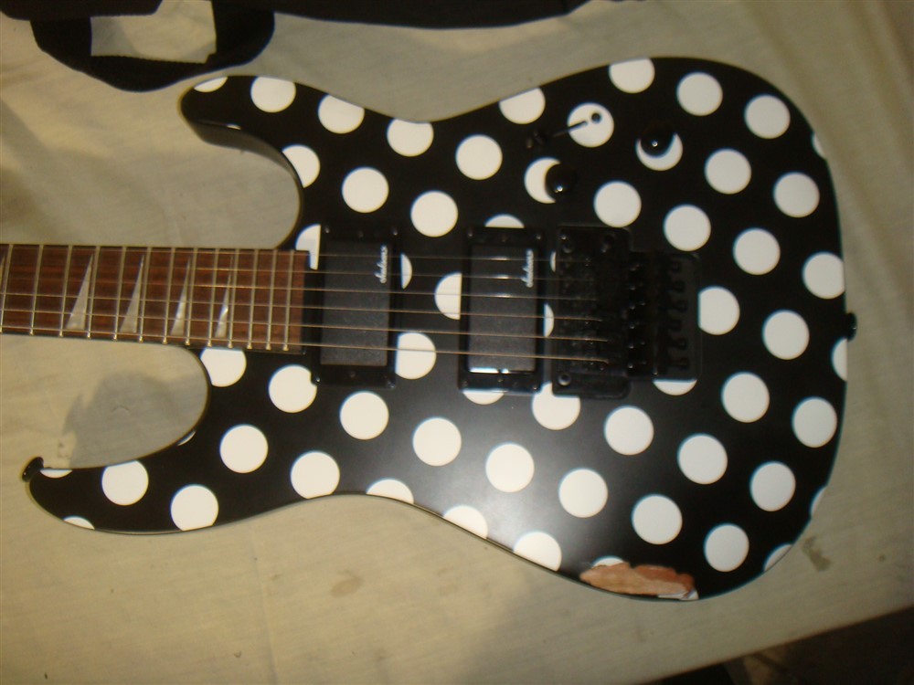 JACKSON SOLOIST SLX DX X-SERIES SOLIDBODY ELECTRIC GUITAR – POLKA DOT -READ!