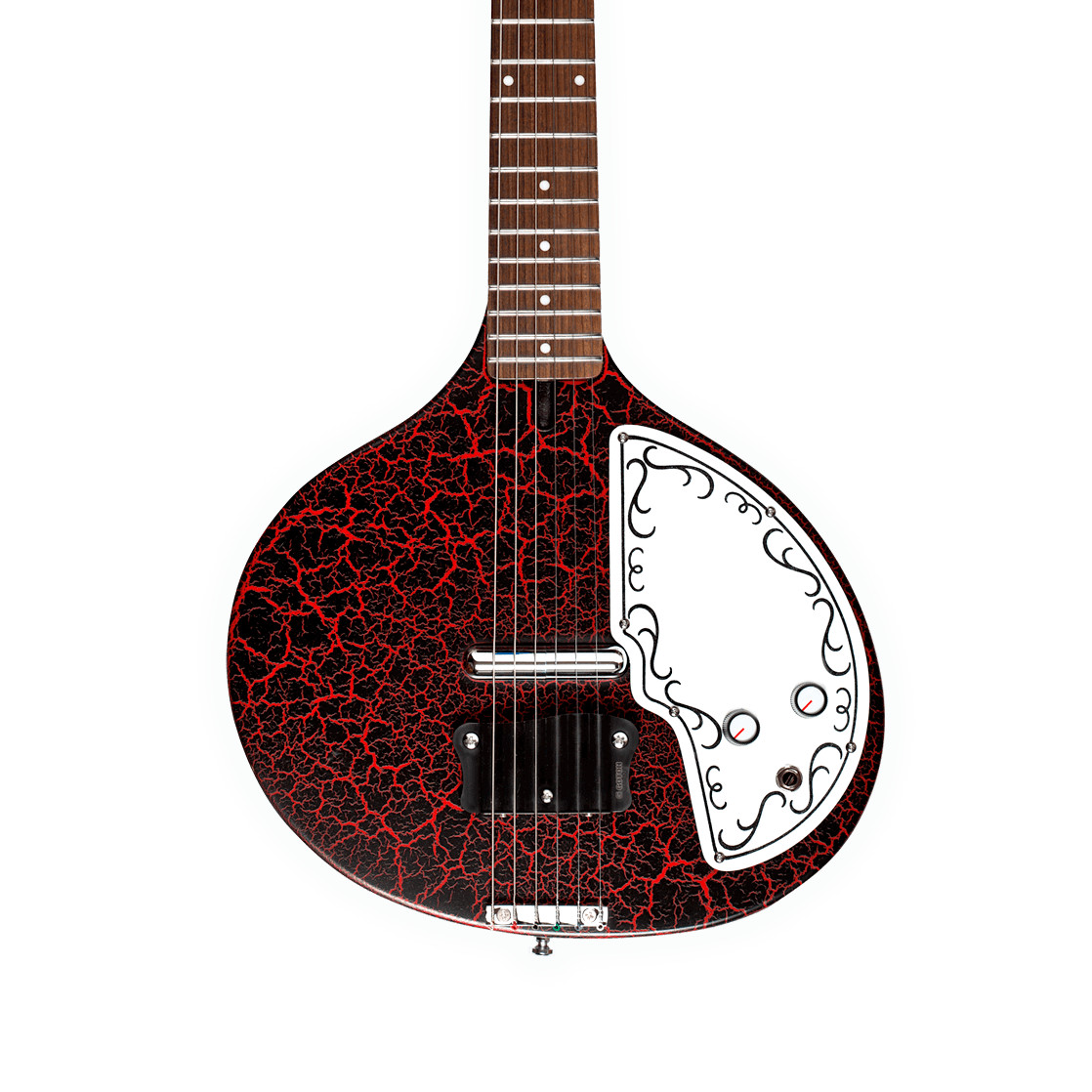 Danelectro Baby Sitar | D-BSITAR | Red Crackle