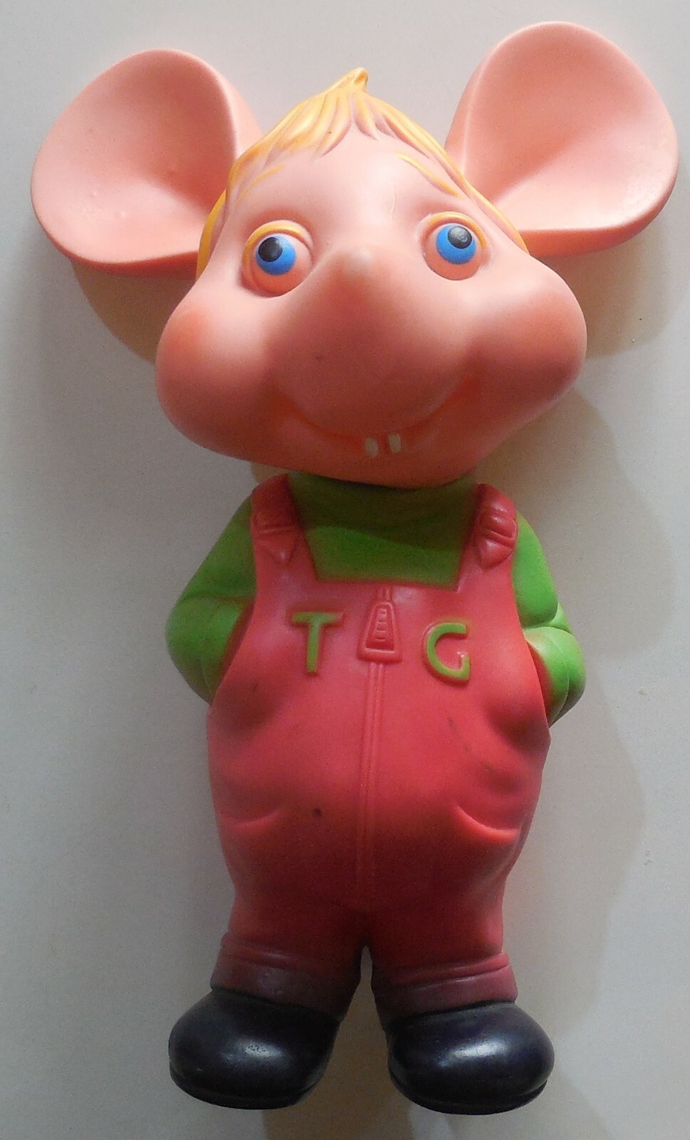 VINTAGE RUBBER 11″ TOY DOLL TOPO GIGIO ITALOCREMONA 1970s made in Italy