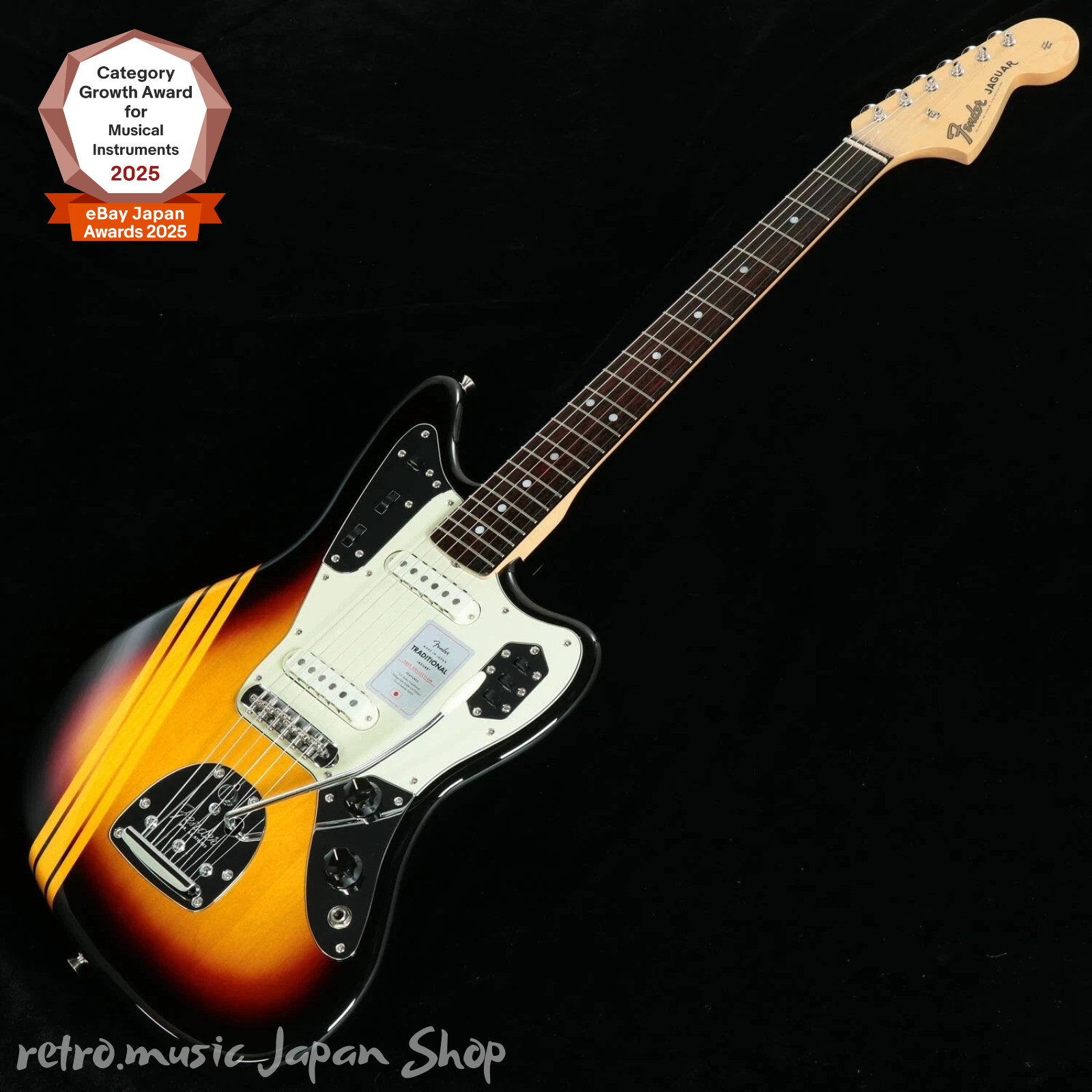 Fender MIJ Traditional 2025 60s Jaguar Competition 3-Color SunburstAged Natural