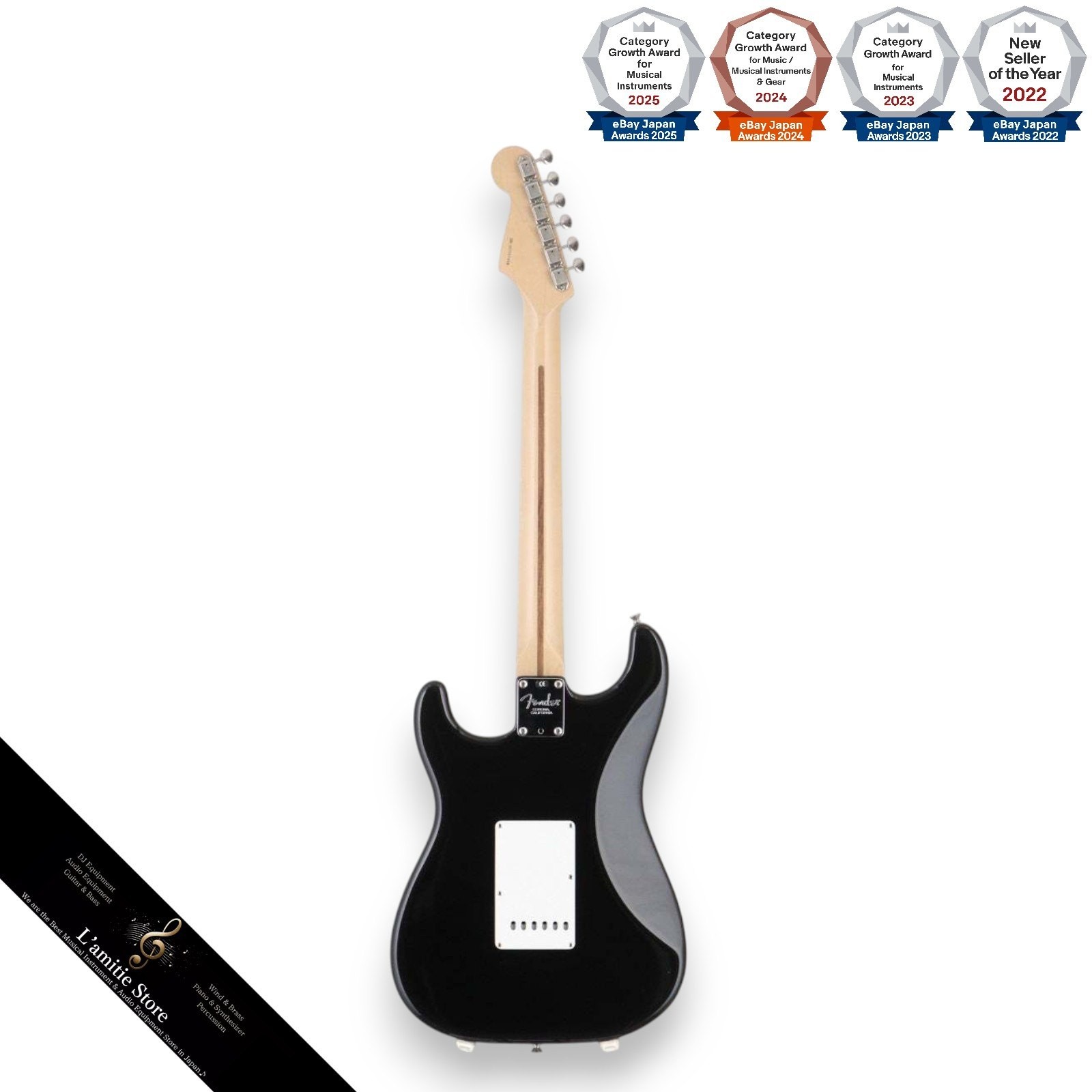 Fender Eric Clapton Stratocaster Black 2001 with Vintage Noiseless Pickups