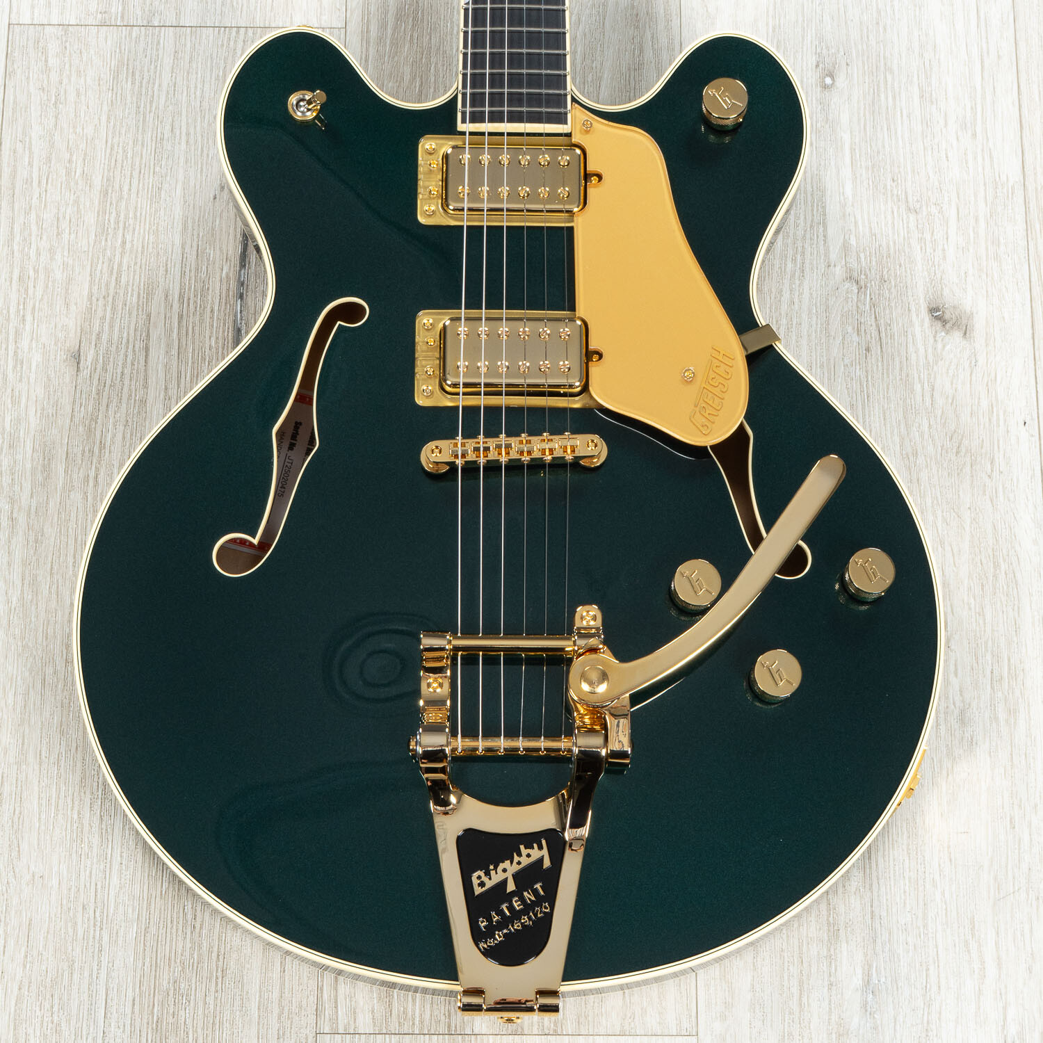 Gretsch Professional Broadkaster LX Center Block Bigsby Guitar, Cadillac Green