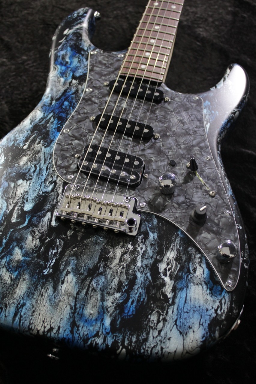James Tyler Usa Studio Elite Hd “Black And Blue Shmear” Faux *Qd765