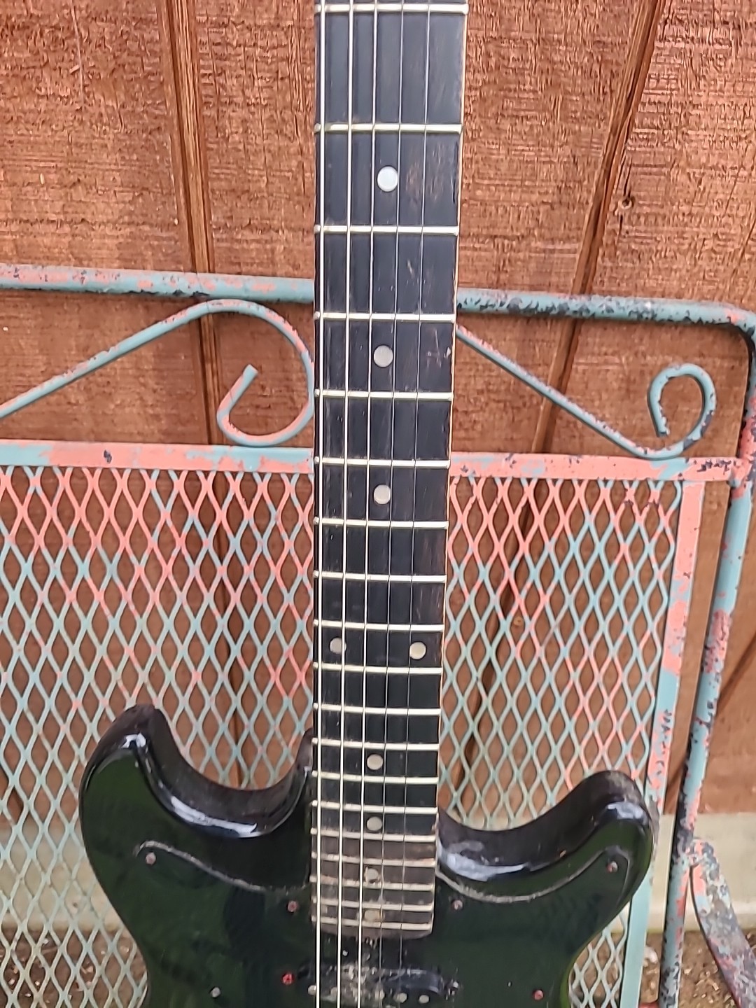 Vintage Harmony Electric Guitar Kiss Army Rock 80s Parts As Is