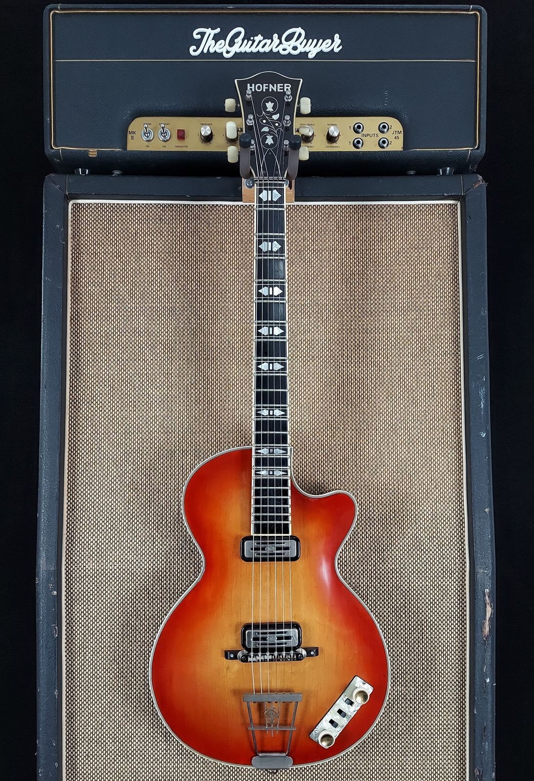 1960 Hofner Club 60 Toaster Pickups Original bridge and pickguard included! (188