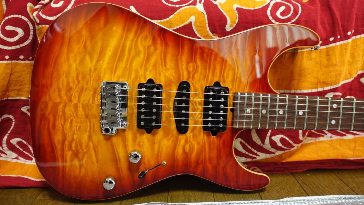 Suhr Custom Standard Hsh Aged Cherry Burst Quilted Maple Matching Head Sir High