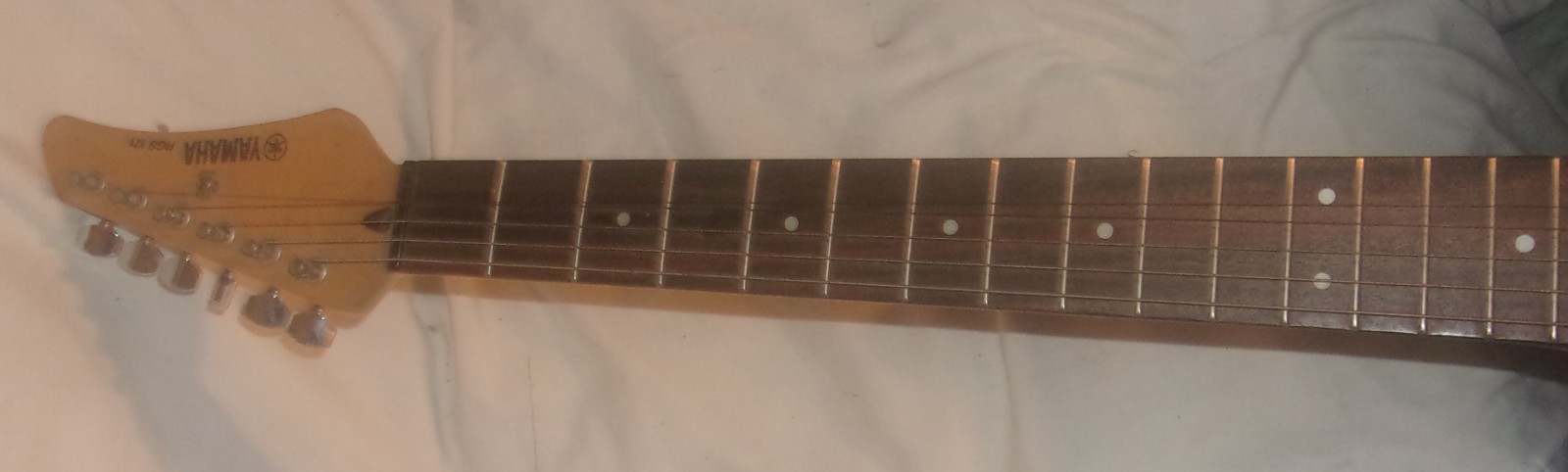 BLUE YAMAHA ELECTRIC GUITAR MODEL RGS 121 IN GOOD CONDITION