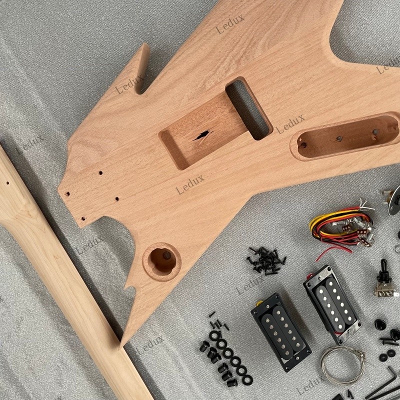 Razorback DIY Electric Guitar Kit, H-H Pickups C Shape Neck Local Shipping