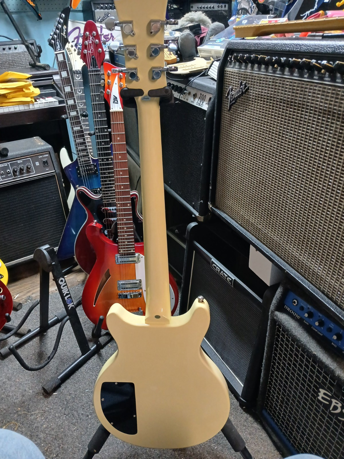 NEW Firefly DOUBLE CUTAWAY-THINK LES PAUL SPECIAL-P-90s creme-out of production