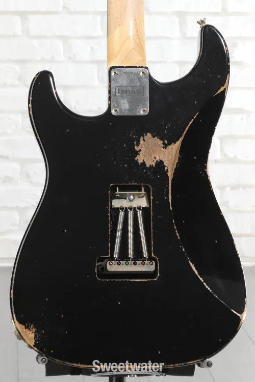Friedman Vintage S Electric Guitar – Black with Red Polka Dots