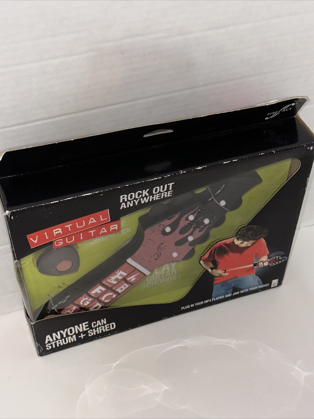 First Act Virtual Electric Guitar Music Learning Toy Plug In Your MP3 Player