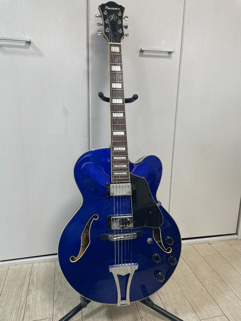 Ibanez AF75-JB-13-01 Blue Semi-Acoustic Electric Guitar Full Hollow Body