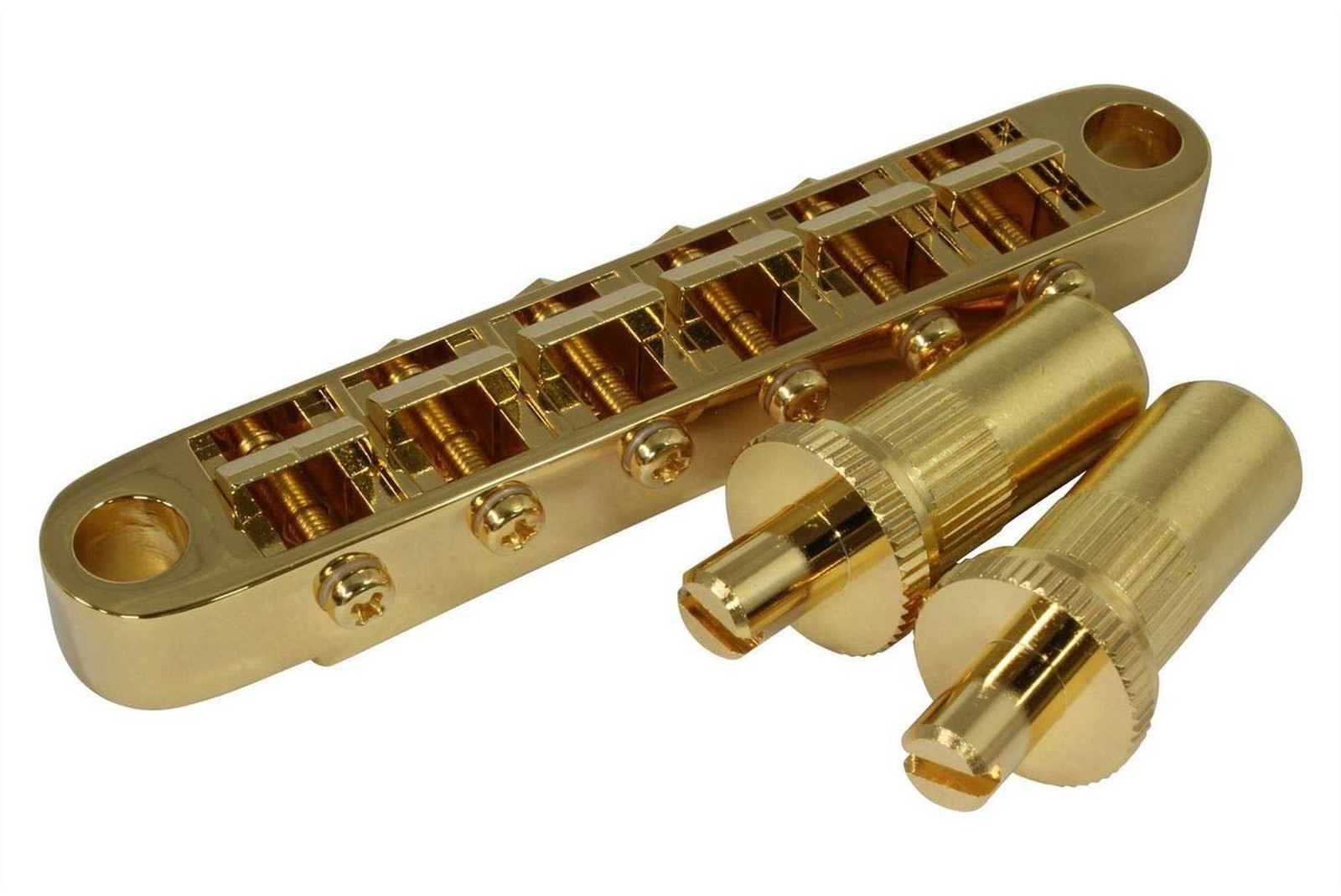 Gotoh GE103B-T Tune-O-Matic Style Guitar Bridge with Large Metic Stud Posts, …