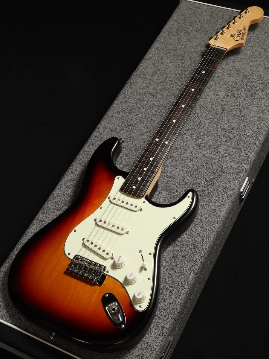 Crews Maniac Sound ST-64 Huge 3 Tone Sunburst Made in Japan 2022 ST Type Guitar