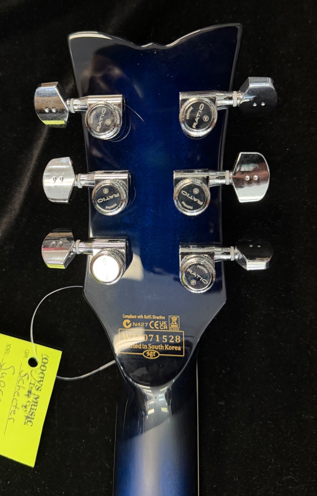 Schecter Solo-II Supreme Electric Guitar – See Thru Blue Burst