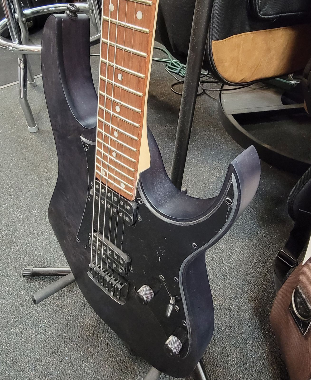 Ibanez RGR431PB Poplar Burl Top Charcoal Gray Flat Shredder! Free Shipping!