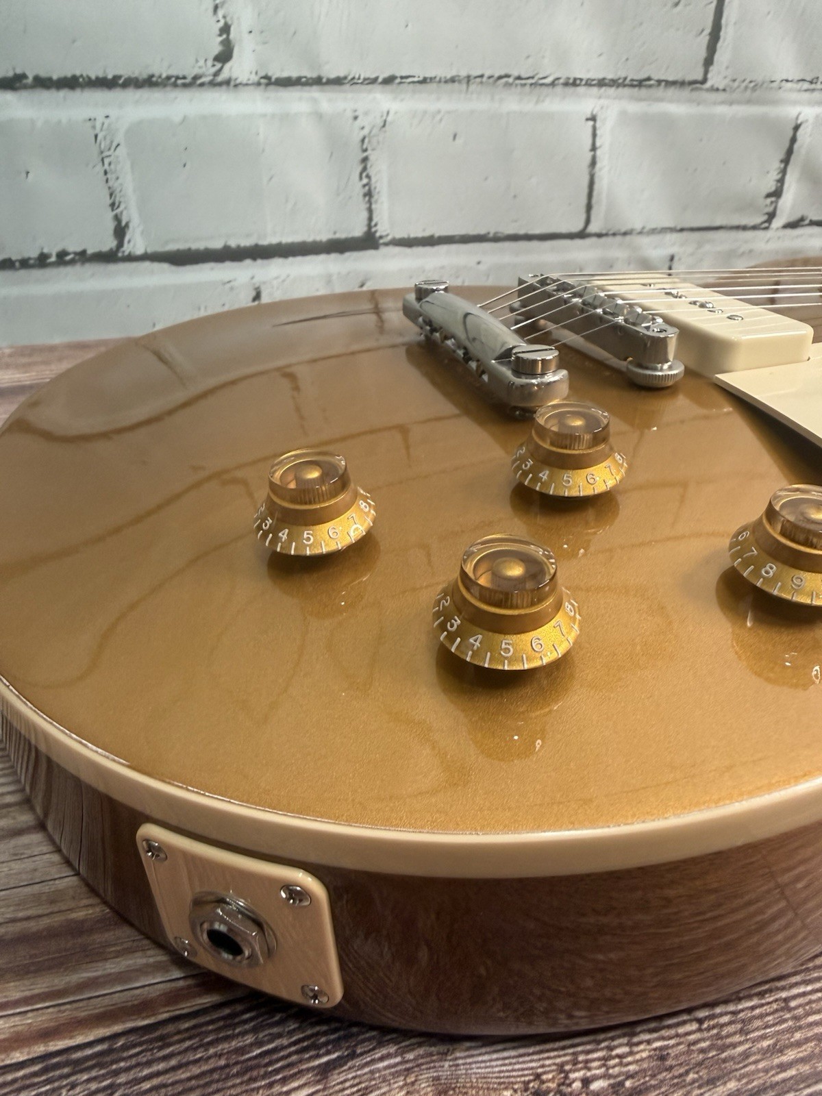 Gibson Les Paul Standard 50’s P90 Guitar Top – Goldtop Plek’d