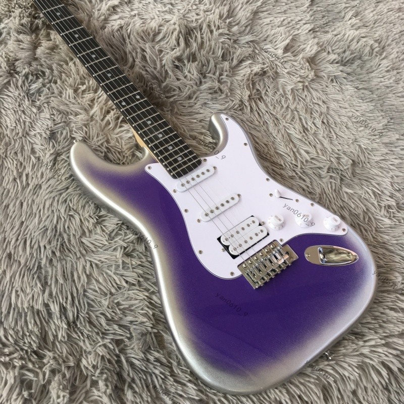 solid S-T electric guitar purple SSH pickups rosewood fretboard free shipping
