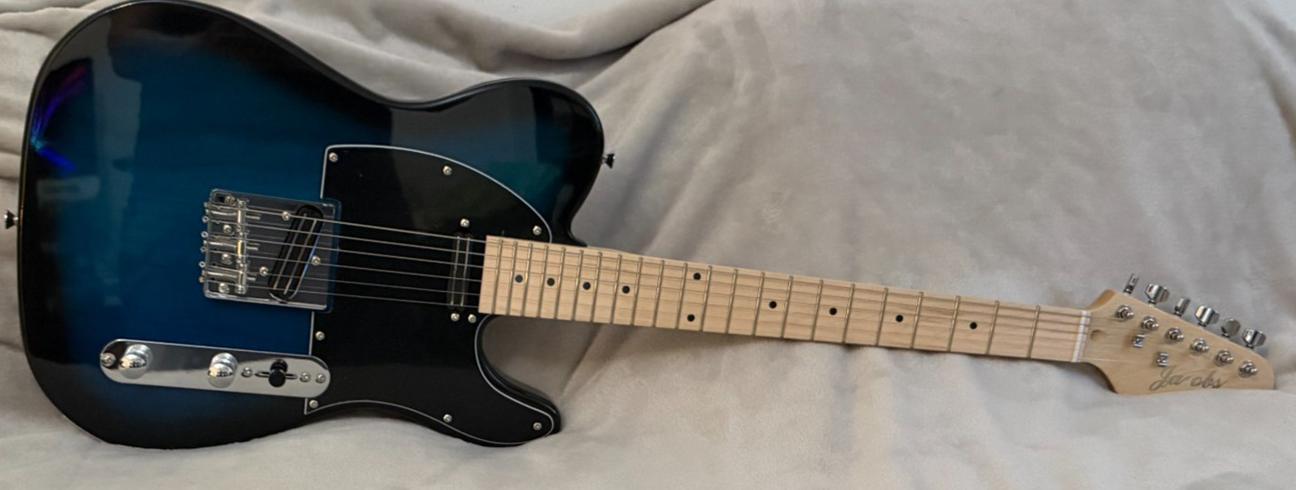 Telecaster Style Electric Guitar +STACKED Hot RailPICKUPS” Video Insane sound