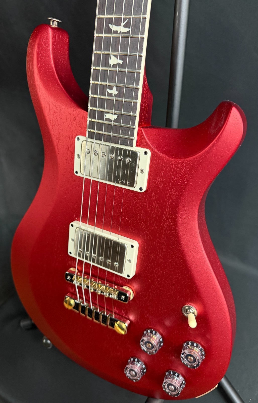 PRS S2 McCarty 594 Thinline Satin Electric Guitar Red Apple Metallic w/ Gig Bag