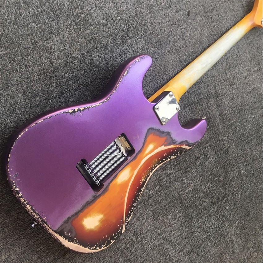 Royal Patina Purple Relic: 6-String, 21 Frets, Mahog Body, Maple Neck