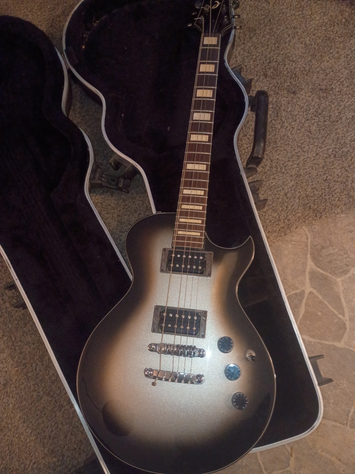 Ibanez N427 Single Cutaway 6 String Electric Guitar Black/Silver