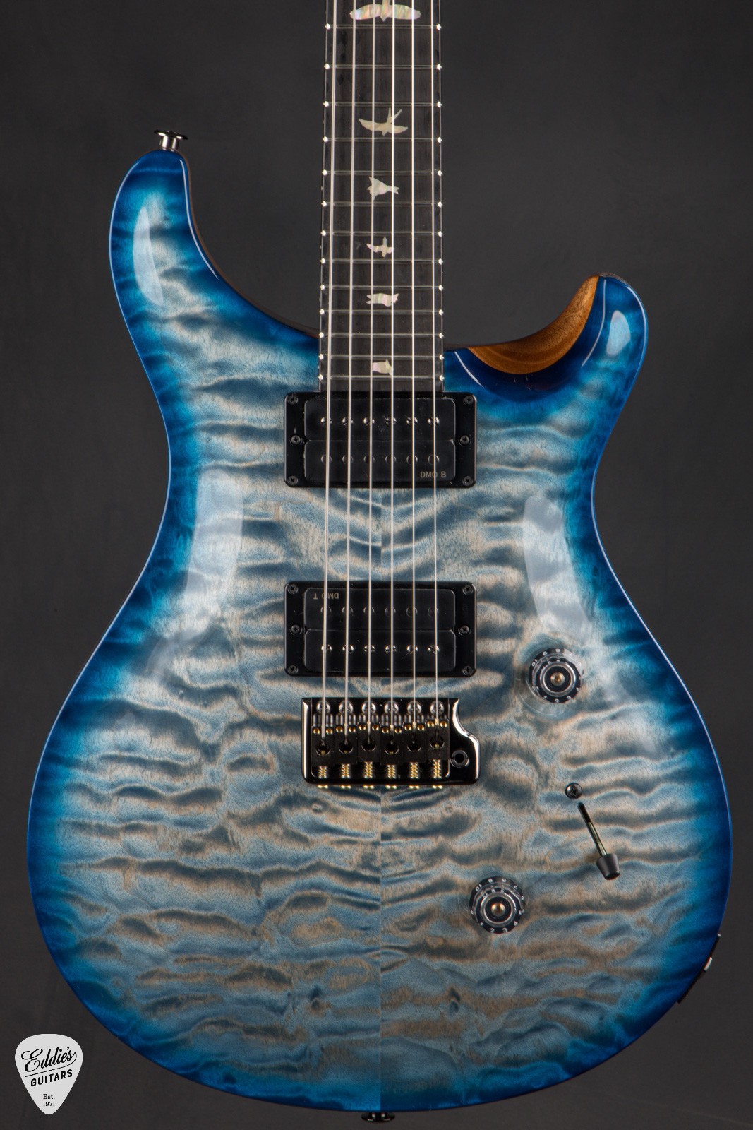 PRS Custom 24 Artist Top – Faded Indigo Blue Burst