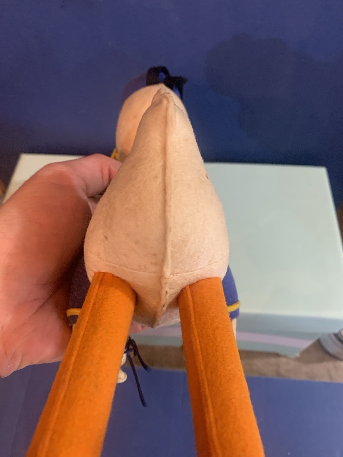 VINTAGE TOY DOLL FELT DONALD DUCK WALT DISNEY LENCI TURIN 1950s no lars