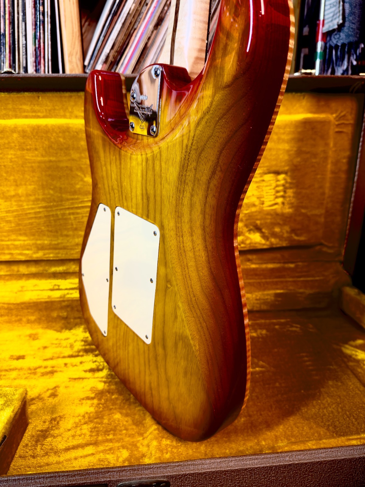 1995 Fender Custom Shop Carved Top Strat Aged Cherry Burst