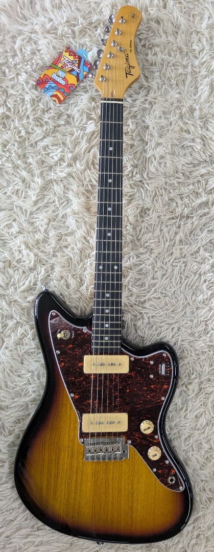 Tagima TW61 Offset Electric Guitar w/P90s, Sunburst Finish – B-stock – Jazz Mstr