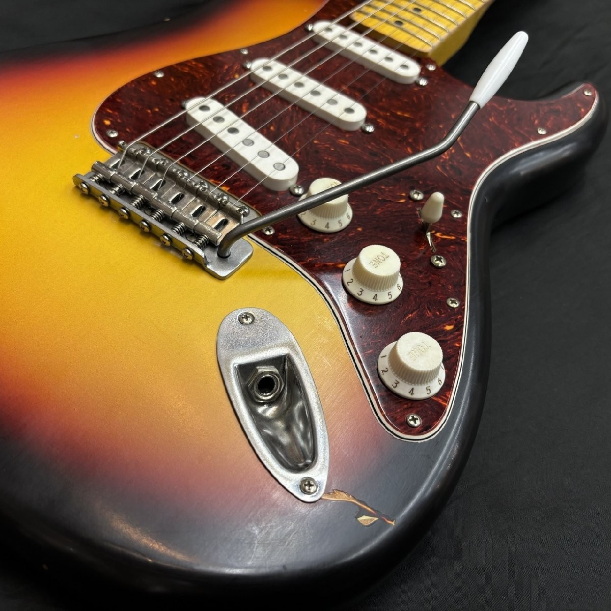 Electric Guitar Nash Guitars S-63 3Tone Burst Alder Body with Hard Case