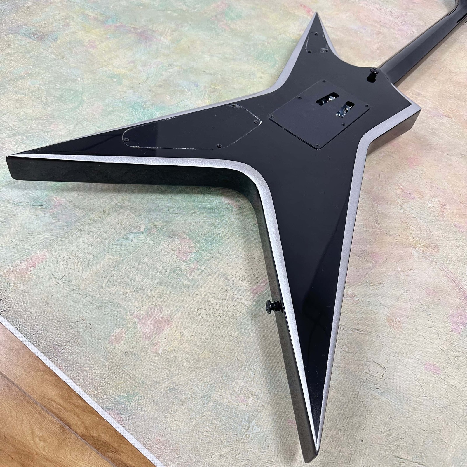 Custom Dimebag Darrell Black Electric Guitar Floyd Rose Tremolo HH Pickup ShipUS