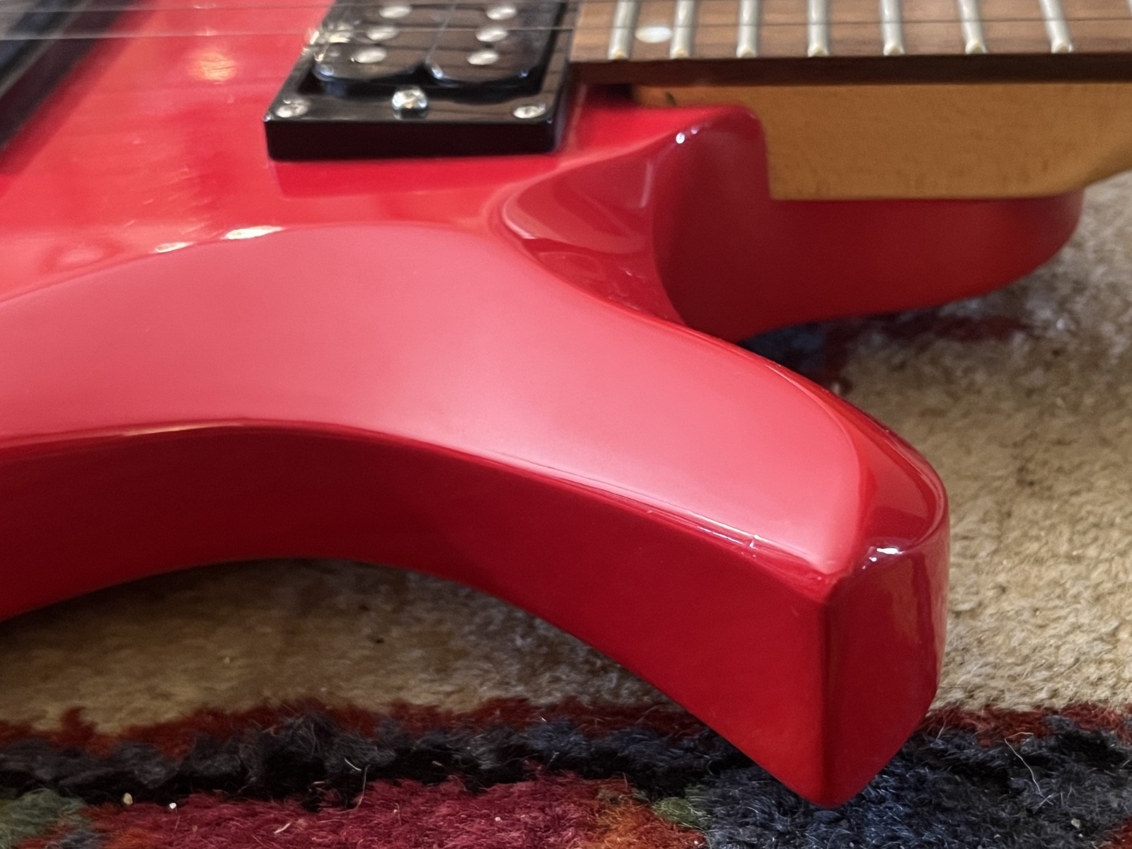 Schecter Diamond Series Riot-6 Electric Guitar Gloss Red Dual Humbucker Rare