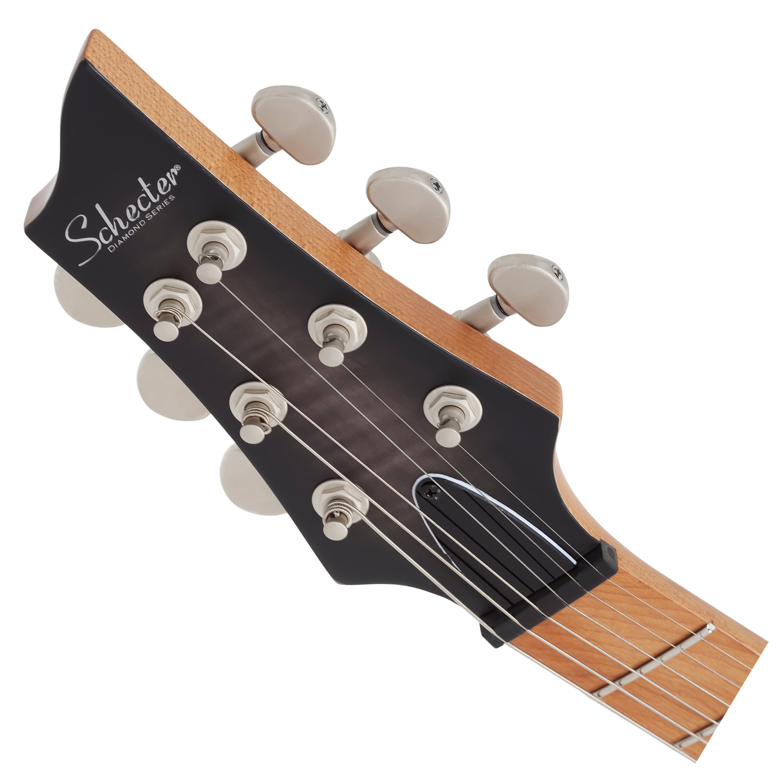 Schecter C-1 Standard Plus Electric Guitar – Transparent Black Burst – Open Box
