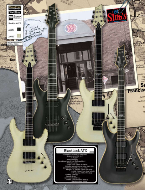 Schecter Diamond Series 2008 Blackjack ATX C-1 Aged White Made in Korea – NICE!