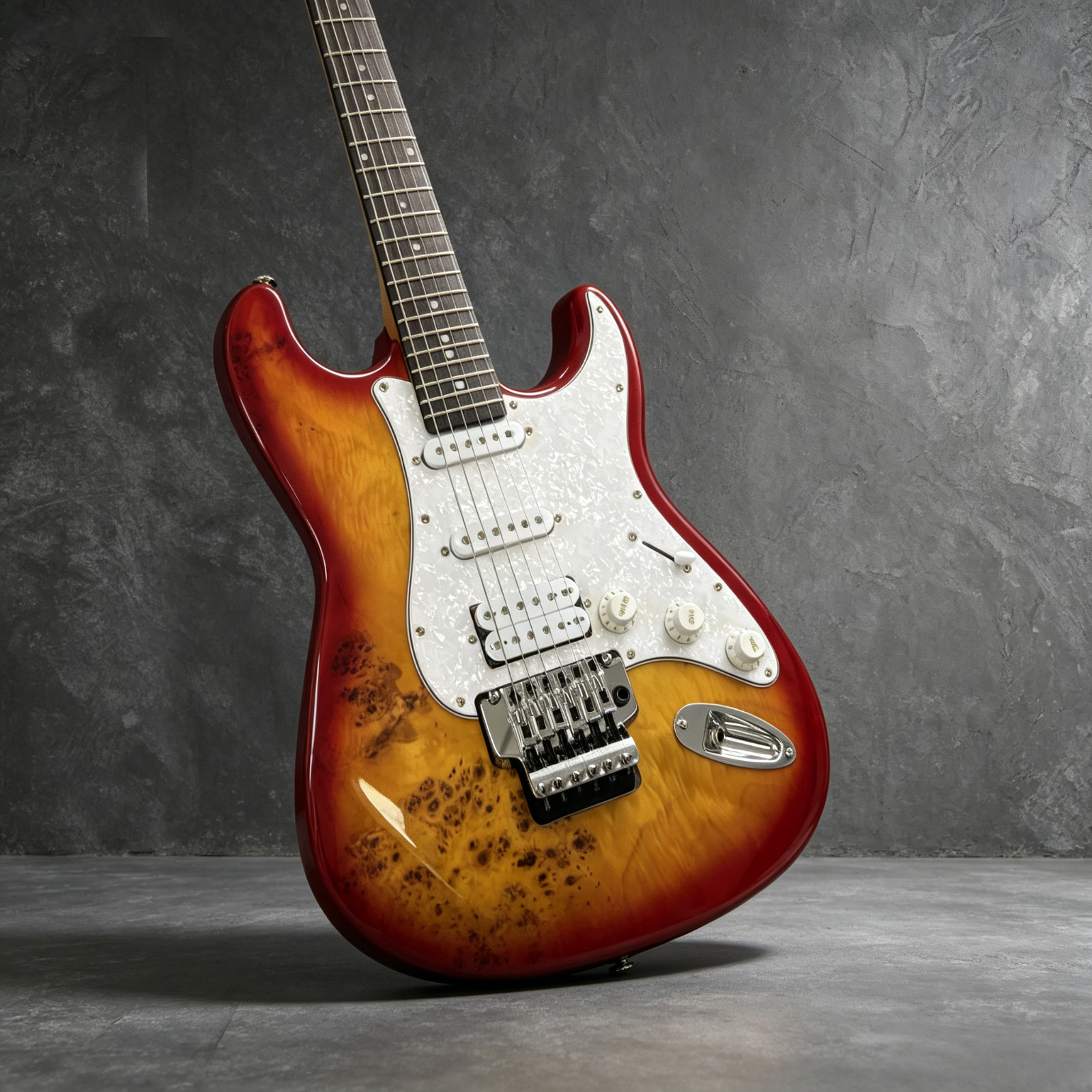US Warehouse ST Style Electric Guitar Sunburst Color Alder Body