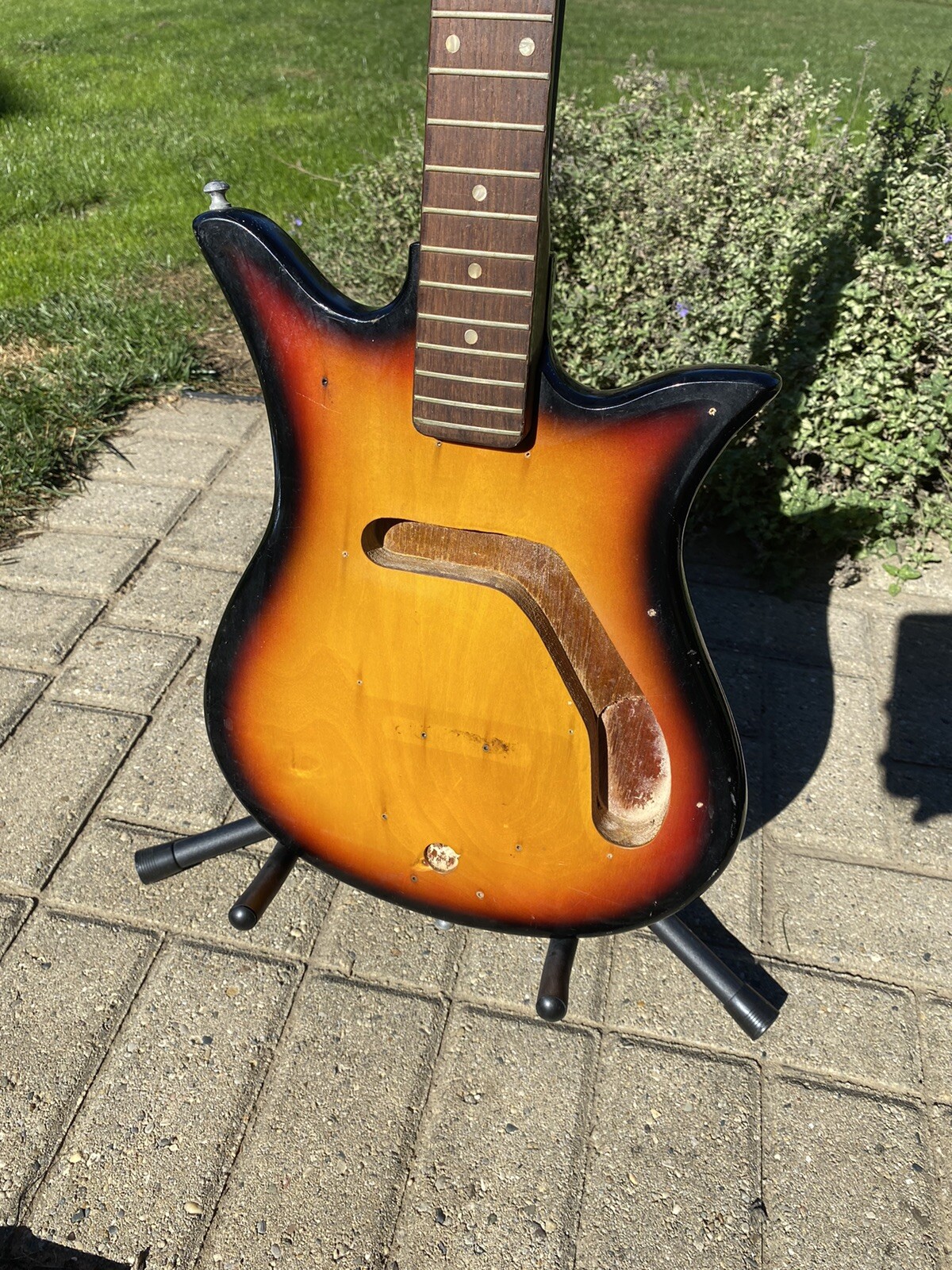 Vintage 1960s Teisco Del Ray ? Tulip K-1 Electric Guitar Japan FREE SHIPPING
