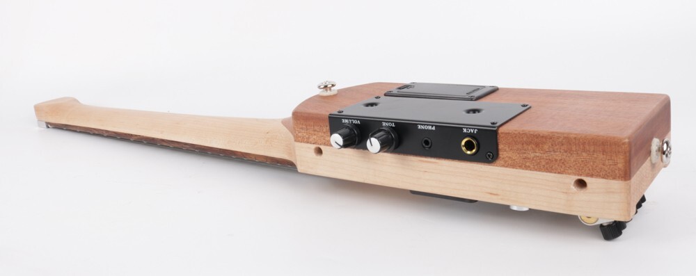 Ultra Short Scale headless portable electric silent travel guitar