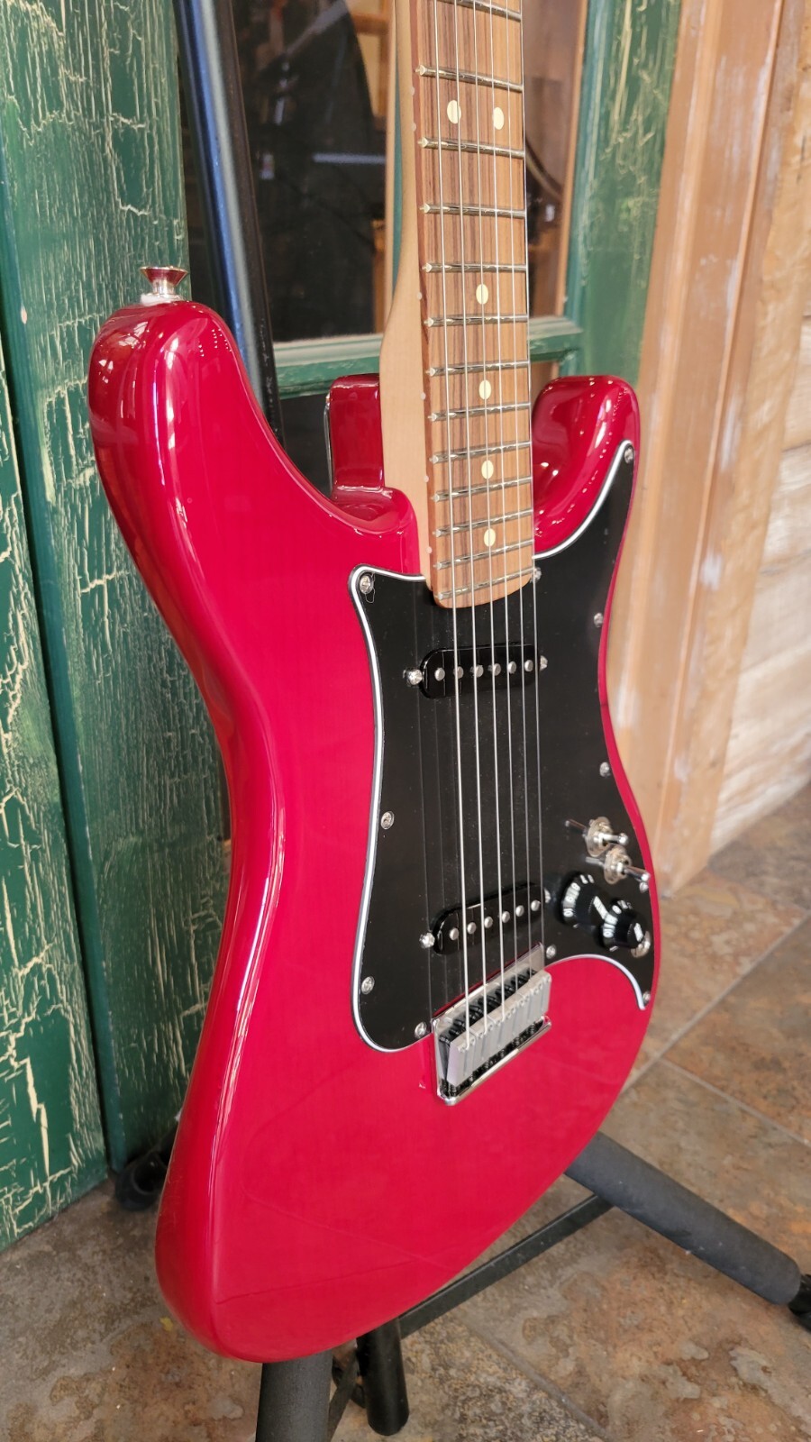 Fender Player Lead II Electric Guitar in Crimson Red Transparent