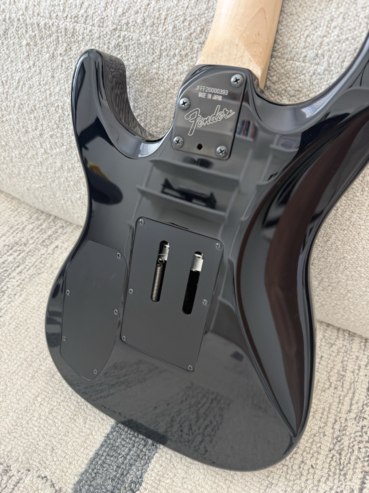 Rare MIJ Fender Strat by Fender 24-Fret HSS Floyd Rose Black w/ Gig Bag