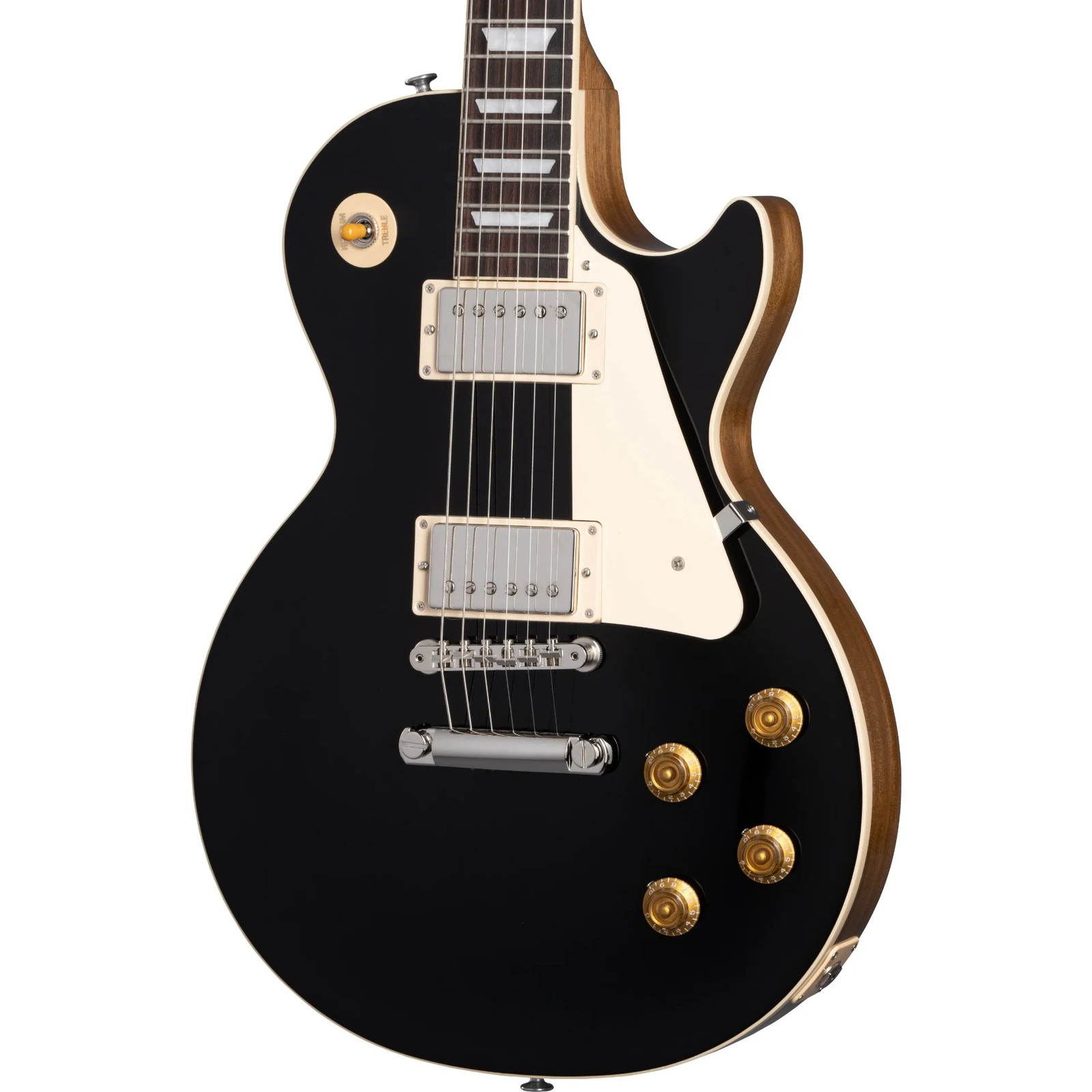 Gibson Les Paul Standard 50s Plain Top Electric Guitar – Ebony Top