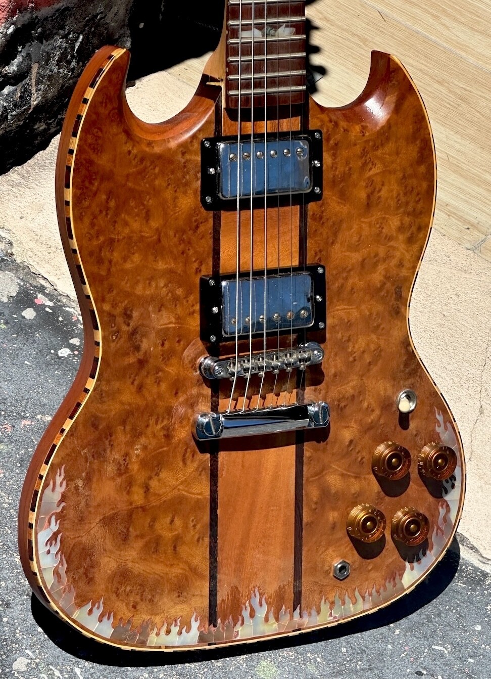 2000’s Antoniotsai SG type Guitar hand made w/70’s DiMarzio PAF’s 1 of a kind !