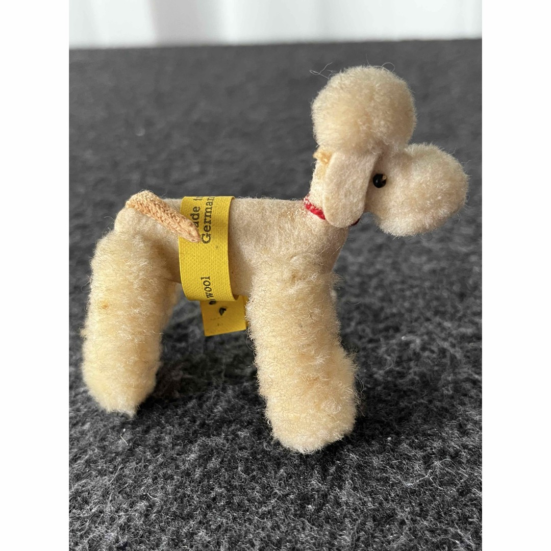 Rare Plush Toy Vintage Steiff Poodle Pair Made in Germany