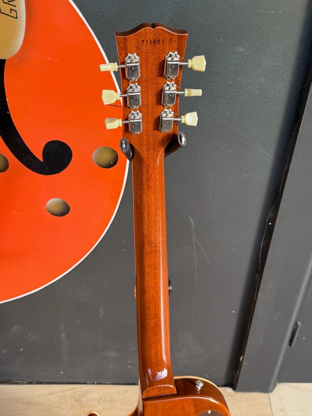 2012 Gibson Les Paul Std. LPR-7 ’57 Reissue Custom Shop “Cardinal Red” Maple Top